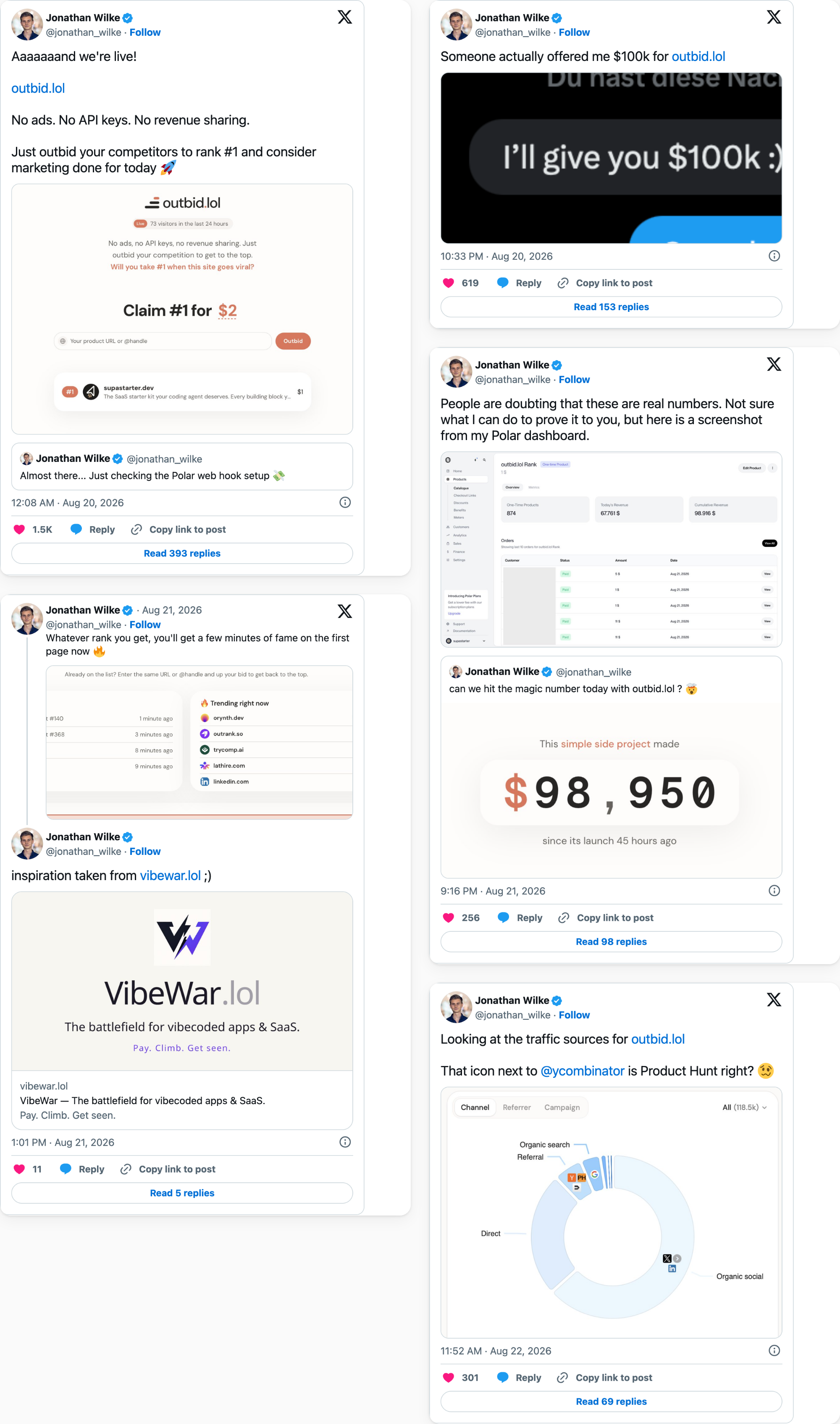 Launch & build in public screenshot